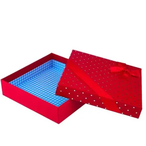 Gft Box Sqr 20*20*5Cm-Lite Red-Chb33-48P