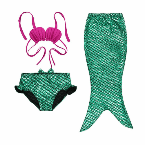 Green Mermaid Costume For Kids Small