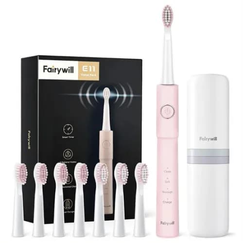 Fairywill E11 Pink Electric Toothbrush