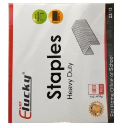 Staple Wire Heavy Duty Half Strip  1000/Packet  Steel  23/13 Nickle