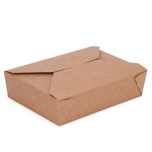 Hotpack Kraft Pe Take Away Box 36Oz 5 Pieces