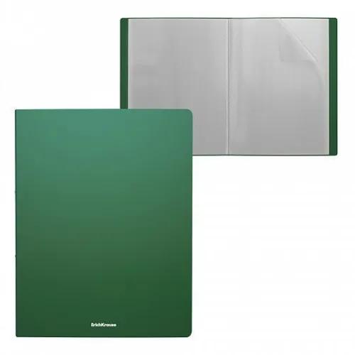 Book Display 30 Pocket Top Loaded Polypropolene  A4 Green, ErichKrause® Matt Classic