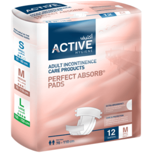 Active Adult Diaper (M) 70-110 12'S