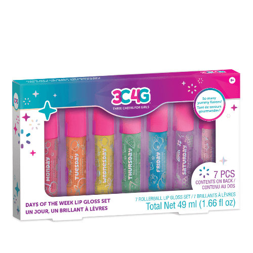 3C4G Days Of The Week Rollerball Lip Gloss Set