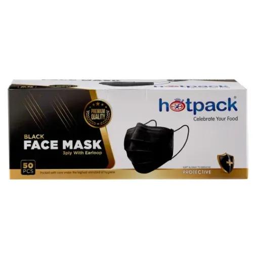 Black Face Mask 3 Ply -50 Pieces X 20Pkt