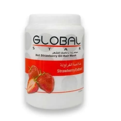 Globalstar - Hot Oil Hair Mask Strawberry 1500 Ml