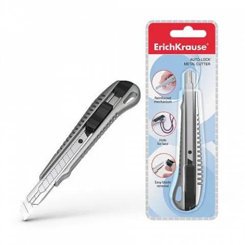 Metal cutter auto-lock ErichKrause®, 9 mm (plastic blister 1 pcs)