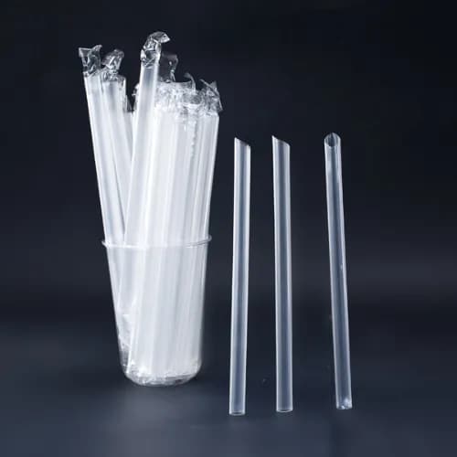 Plastic Straw Wrapped 12 Mm Clear (1X100)