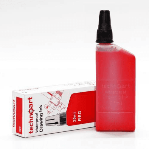 Waterproof Drawing Inks - Red