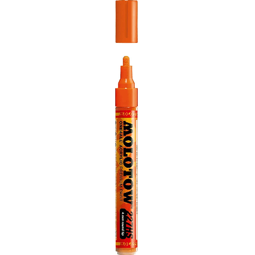 Acrylic Marker One4All 227HS 4mm #085 Dare Orange Molotow