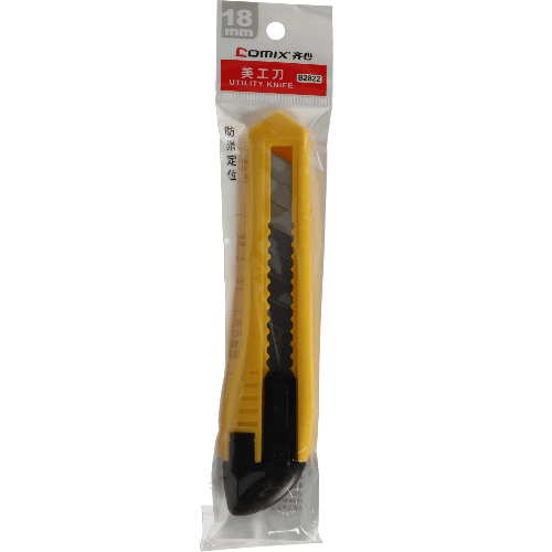 Cutter Manual lock  18 mm  Plastic   Assorted