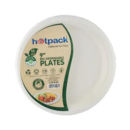 Biodegradable Paper Pulp Plate 9"-10Pc