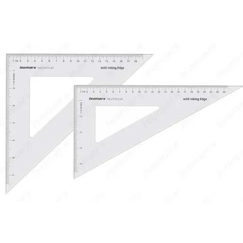 Set Squares - Technical - 45 / 60 Degree - Straight Edge 12 X 14"