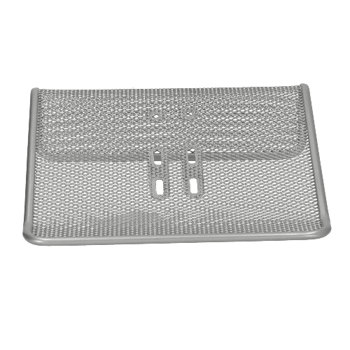 Base Calendar Desktop   Wire Mesh  20 cm X 20 cm X 5.7 cm Silver