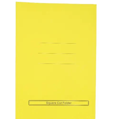 Folder Square Cut  Standard    F4 Yellow