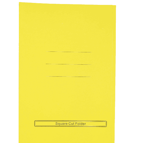 Folder Square Cut  Standard    F4 Yellow