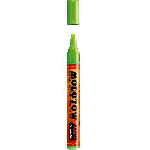 Acrylic Marker One4All 227HS 4mm #219 Neon Green Fluorescent Molotow