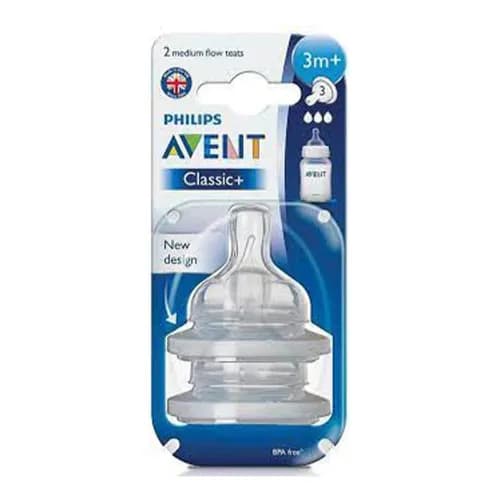 Philips Avent Classic/Classic Plus Teats 3 Hole X2