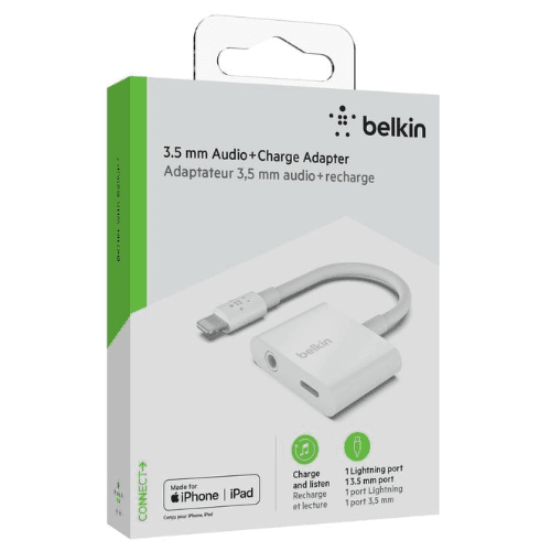 Belkin Iphone 3.5 Mm Audio + Charge Adapter