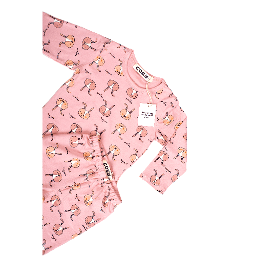 Be Cosy Kid'S Pj Set In Pink With Rabbit Print