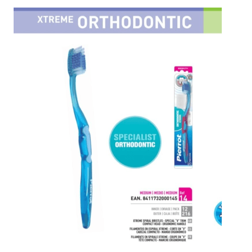 Pierrot Orthodontic Xtreme Toothbrush Medium