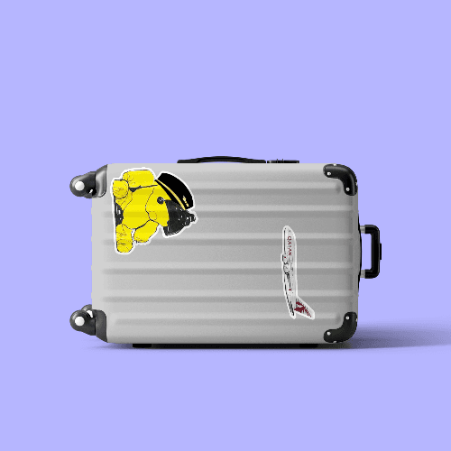 Luggage Stickers - Airport Bear