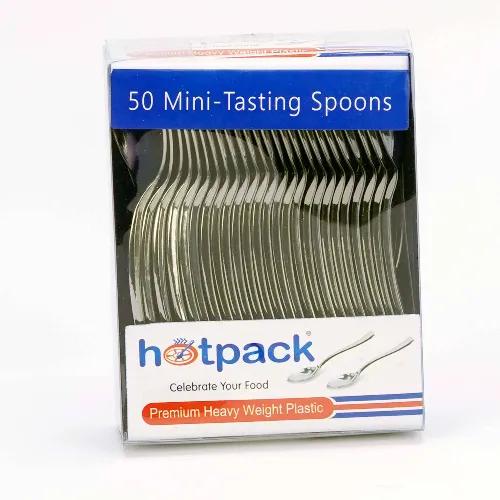 Silver Color Mini Spoon 50 Pieces/Box