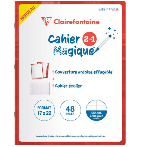 Cahier Magique Stapled Notebook 17x22cm 24 Sheets