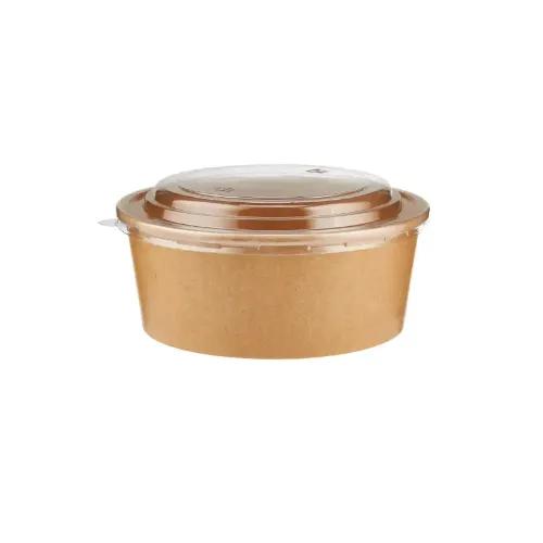 Hotpack 37Oz Kraft Paper Salad Bowl 5 Pieces