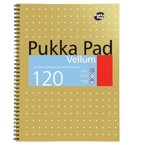 A4 Metallic Vellum Pad  120 Pages Pukka Pad