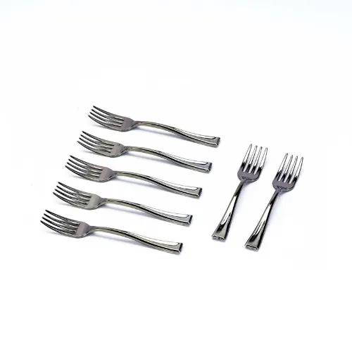 Silver Color Mini Fork 50 Pieces/Box-48Bx