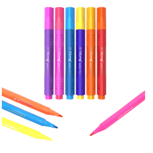 Yalong Classic Triangular Holder Multi Color Children’S Watercolor Pen Set -18 Colours (Wcyg15)