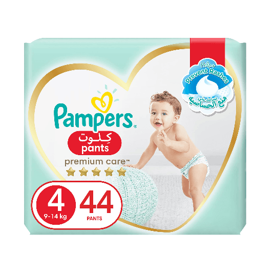 Pampers Prm. Pant 4 (9-14)Kg 44'S