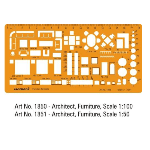 Architect Furniture Template  1 : 100