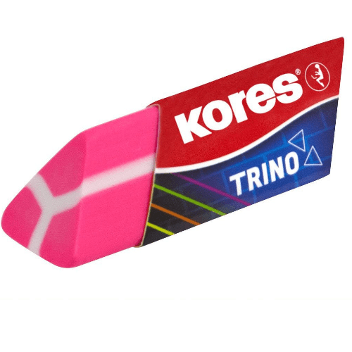 Eraser "Trino" Triangular Design , Neon Colours Mixed