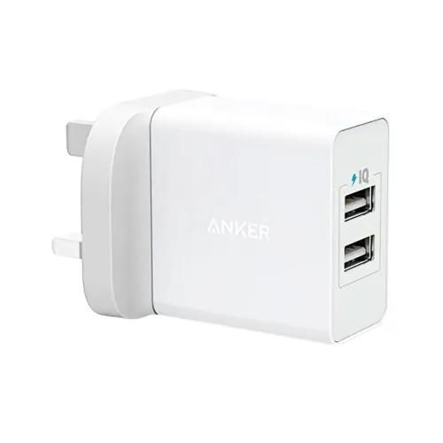 Anker 24W 2-Port USB Charger -White