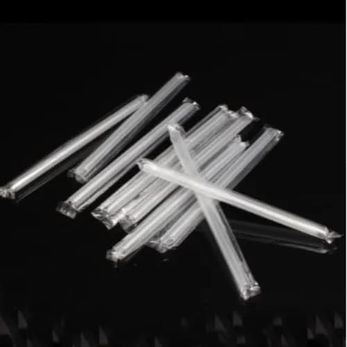 Plastic Straw Wrapped 8 Mm Clear (1X150)