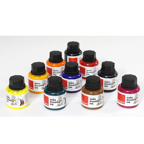 India Waterproof Drawing Ink - Orange