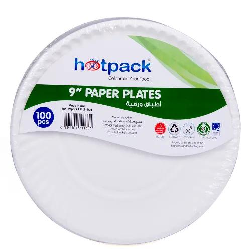 Paper Plate 9" 12*100"-Hotpack