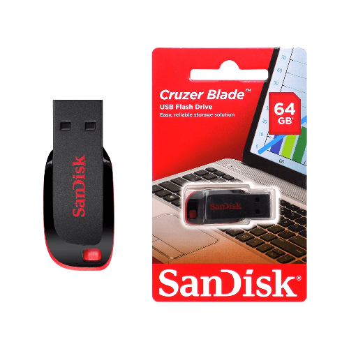 Sandisk 64Gb Cruzer Blade Usb 2.0 Flash Drive