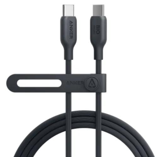 كيبل أنكر 544 USB-C إلى USB-C (مصنوع من المواد الحيوية 3 قدم) - أسود