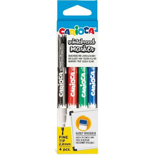 Marker Whiteboard, Fine Tip 2.8mm Set of 4 Pcs Assorted Color, Caioca