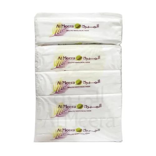 Al Meera White Facial Soft Pck Tissue 5X200X2Ply