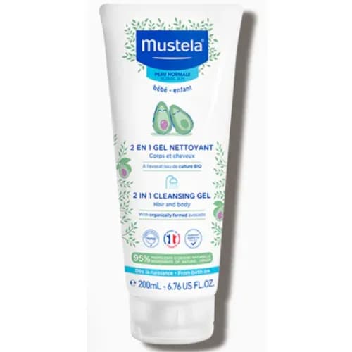 Mustela 2 In 1 Hair & Body Wash 200Ml -H226