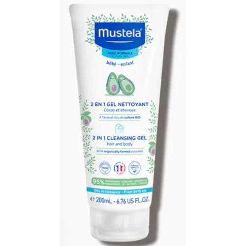 Mustela 2 In 1 Hair & Body Wash 200Ml -H179 