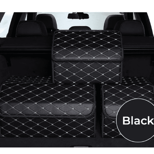 Car Trunk Folding Leather Organizer Storage Box