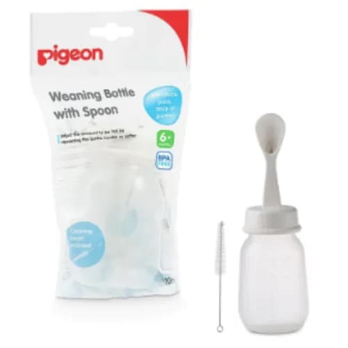 Pigeon Weaning Bottle W/Spoon 120Ml