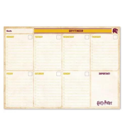 Weekly Planner Notepad A4 Harry Potter Gryffindor