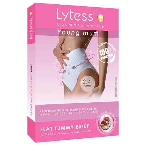 Lytess Young Mum Flat Tummy Brief Medium White