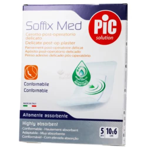 Pic-Soffix Med Plaster 10X6Cm 5'S